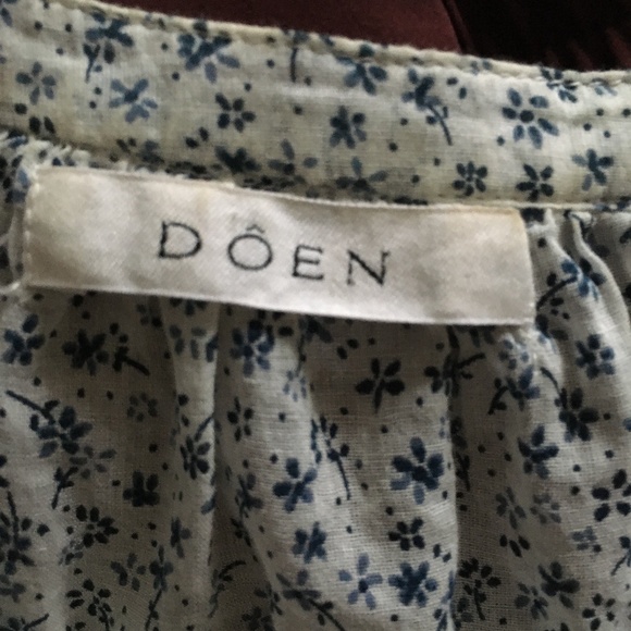 DOEN Jane Blouse Forget Me Not Blue Floral Liberty Print XL - Picture 4 of 6